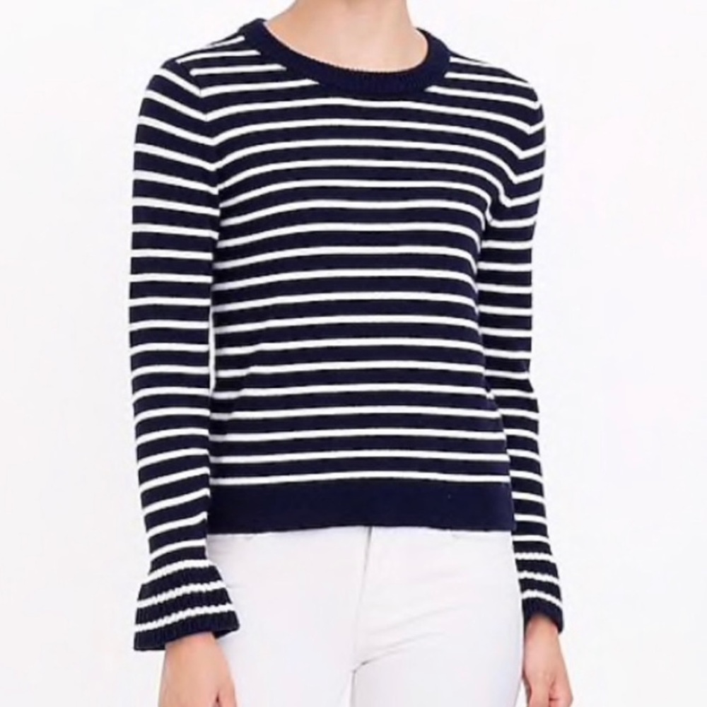J.Crew Factory Navy Striped Sweater